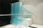 Transparent blue shower curtains for sale